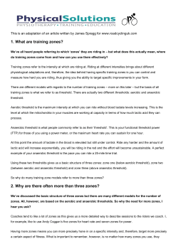 1. What are training zones?