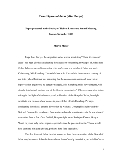 Three Figures of Judas (after Borges)