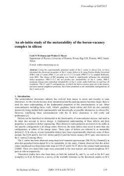 An ab-initio study of the metastability of the boron