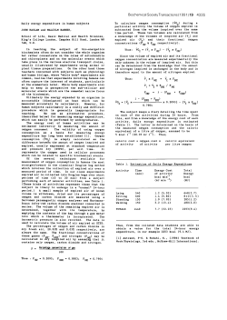 Daily energy expenditure in human subjects