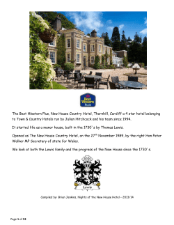The Best Western Plus, New House Country Hotel, Thornhill, Cardiff