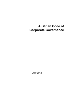 Austrian Code of Corporate Governance
