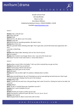 Sample extracts from Burning Monkey Mwnci ar Dan Sera Moore