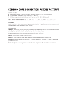 common core connection: precise patterns
