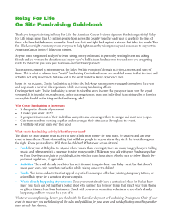 On-Site Fundraising Ideas