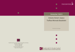 Antoine Doinel`s Spleen: Truffaut Misreads