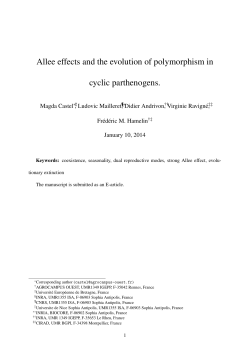 Allee effects and the evolution of polymorphism in cyclic