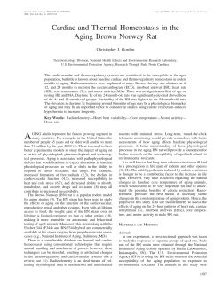 Cardiac and Thermal Homeostasis in the Aging Brown Norway Rat