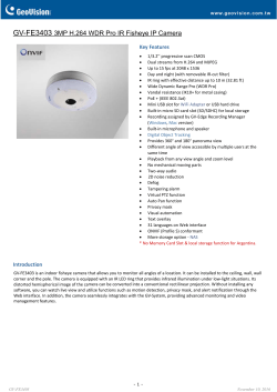 GV-FE3403 3MP H.264 WDR Pro IR Fisheye IP Camera