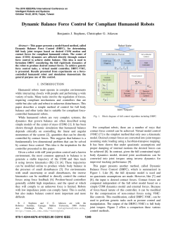 Dynamic Balance Force Control for Compliant Humanoid Robots