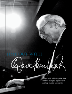 Time ouT wiTh - University of the Pacific