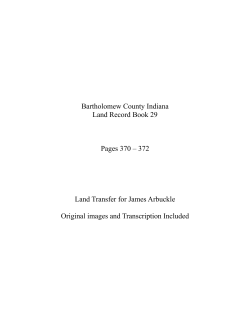 Bartholomew County Indiana Land Record Book 29 Pages 370