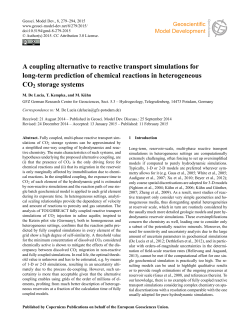 A coupling alternative to reactive transport simulations for long