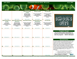 School Menus MF - Cornerstone Schools