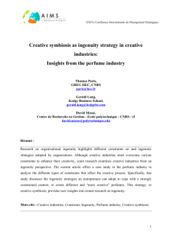 Creative symbiosis as ingenuity strategy in creative industries