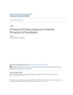 A Portrait of Chinese Americans: From the Perspective of Assimilation