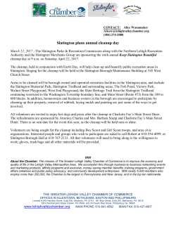 6th annual Keep Slatington Beautiful cleanup day