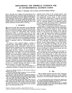 reexamining the empirical evidence for an environmental kuznets