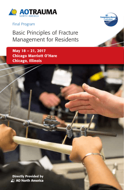 Basic Principles of Fracture Management for
