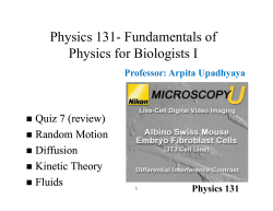 Random motion, diffusion