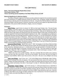 Fish Camp - Philmont Scout Ranch