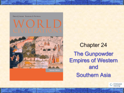 Chapter 24 The Gunpowder Empries of Western