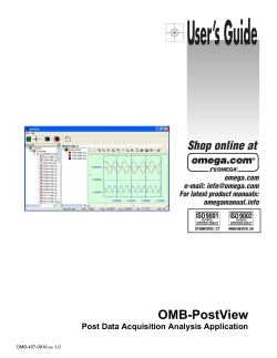 OMB-PostView - OMEGA Engineering