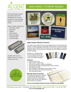 High-Impact Styrene Frames