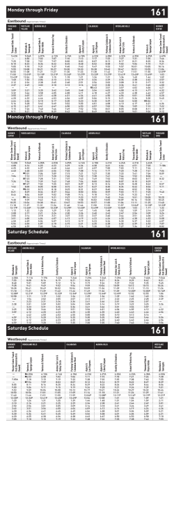 Line 161 - Metro Local (Thousand Oaks Transit Center &ndash; Warner