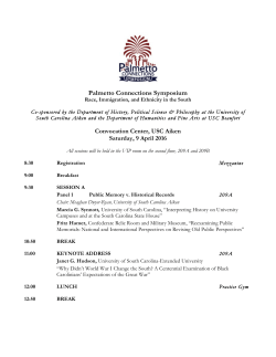 Palmetto Connections Symposium