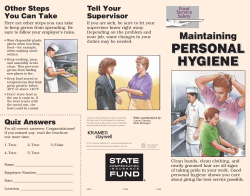 Personal Hygiene Personal Hygiene