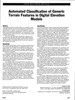 Automated Classification of Generic Terrain Features in