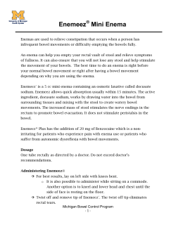 Enemeez Mini Enema - University of Michigan