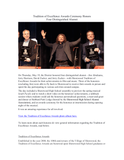 Tradition of Excellence Awards Ceremony Honors Four