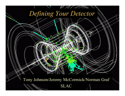 Defining Your Detector