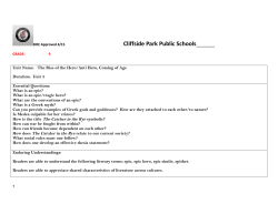 ELA 9 Unit 3 Rise of Hero-Antihero