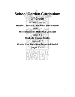 3rd Grade - Garden City Harvest