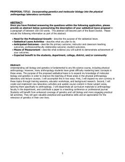 Incorporating genetics and molecular biology