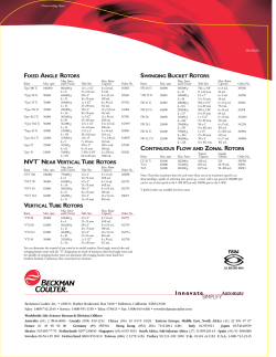 DS-9342A: Ultracentrifuge Rotors (Fixed Angle