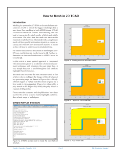 How to Mesh in 2D TCAD