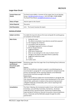 MC1512 Larger Than Circuit - The Methodist Church in Britain