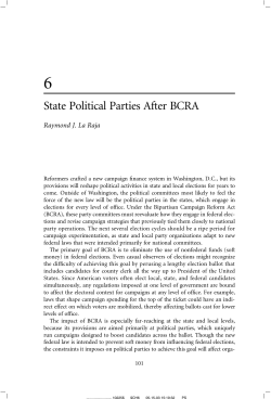 State Political Parties After BCRA