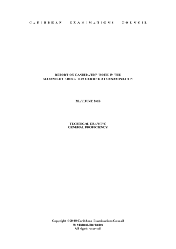 caribbeanexaminations council report on candidates` work in