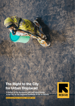 The Right to the City for Urban Displaced