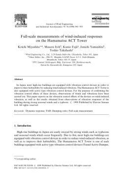 Full-scale measurements of wind-induced responses on the