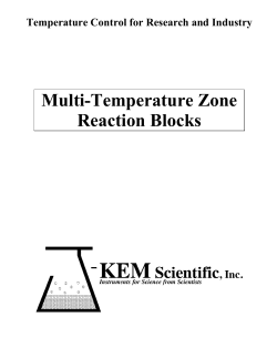 Multi-Temperature Zone Reaction Blocks - J