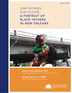 Our Fathers Our Future &ndash; A Portrait of Black Fathers in New Orleans