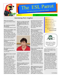 The Parrot Issue 4 Spring 2006 - American River College