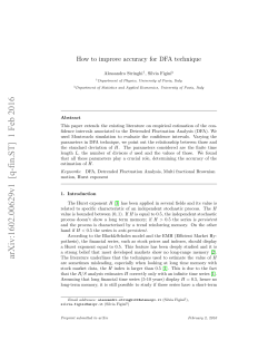 How to improve accuracy for DFA technique