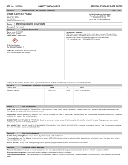 SDS Information - Home Science Tools